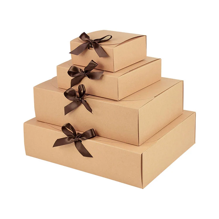 나비 리본이 달린 DIY 로고 선물 상자