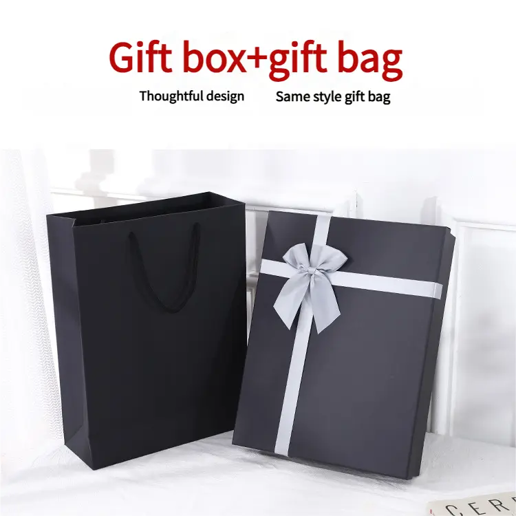 Rectangular Black Gift Box With Lid