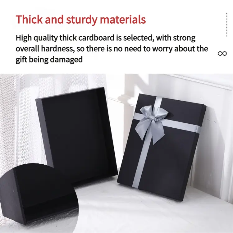 Rectangular Black Gift Box With Lid